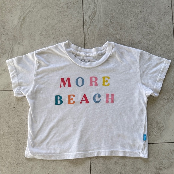 Feather 4 Arrow More Beach Crop Tee sz 6 - Picture 3 of 6
